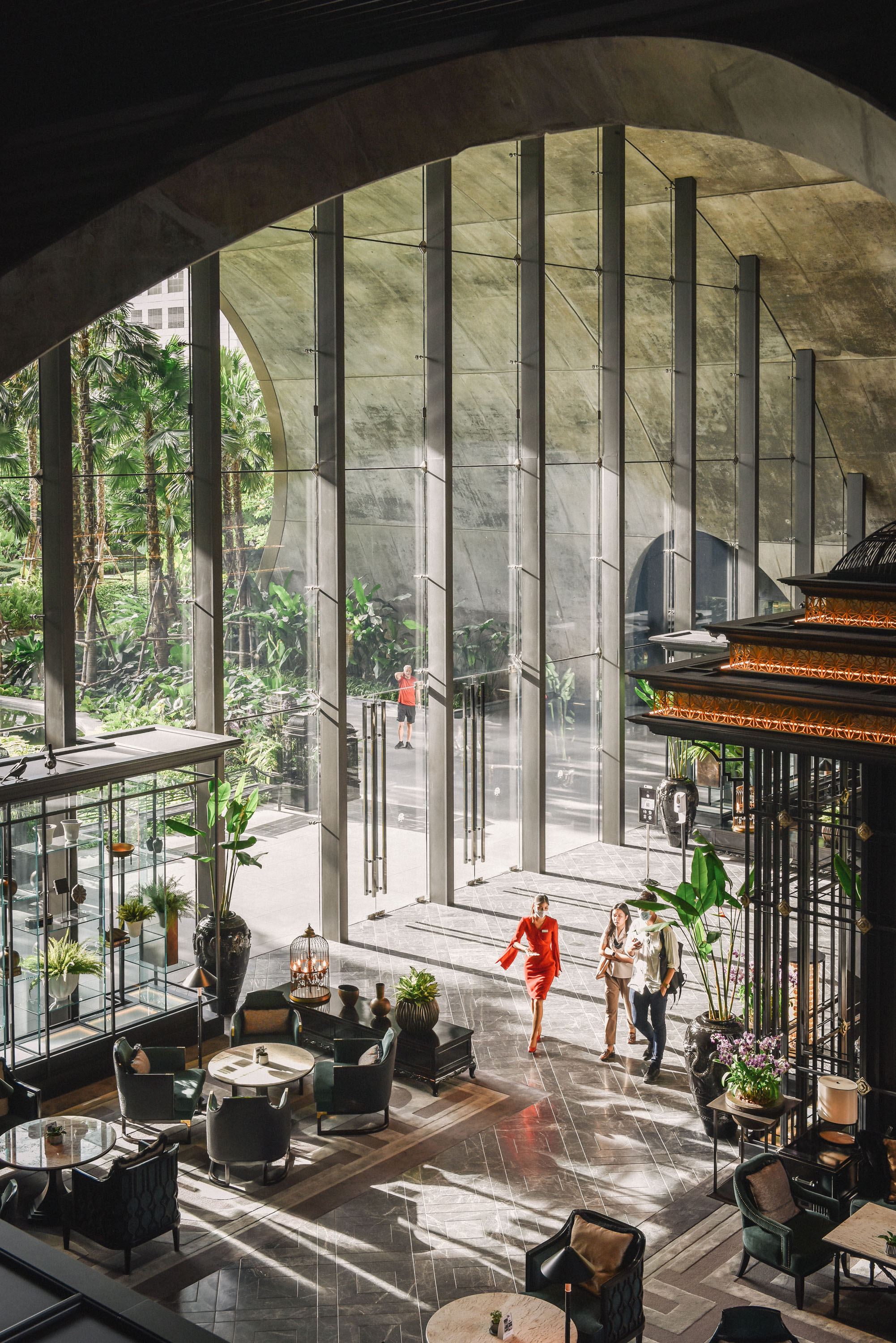 Lobby Lounge Sindhorn Kempinski หล งสวน จ บชายามบ ายส ดอล งการคอนเซ ปต A City Wellness Sanctuary Bkkmenu